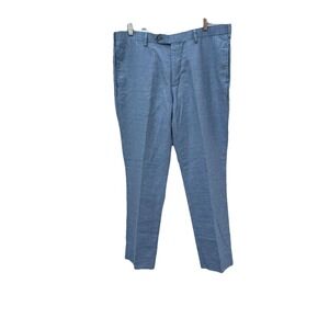 Ann‎ Taylor Petite Dress Pants Women 8P Navy Kate Fit Mid Rise Pants Cotton